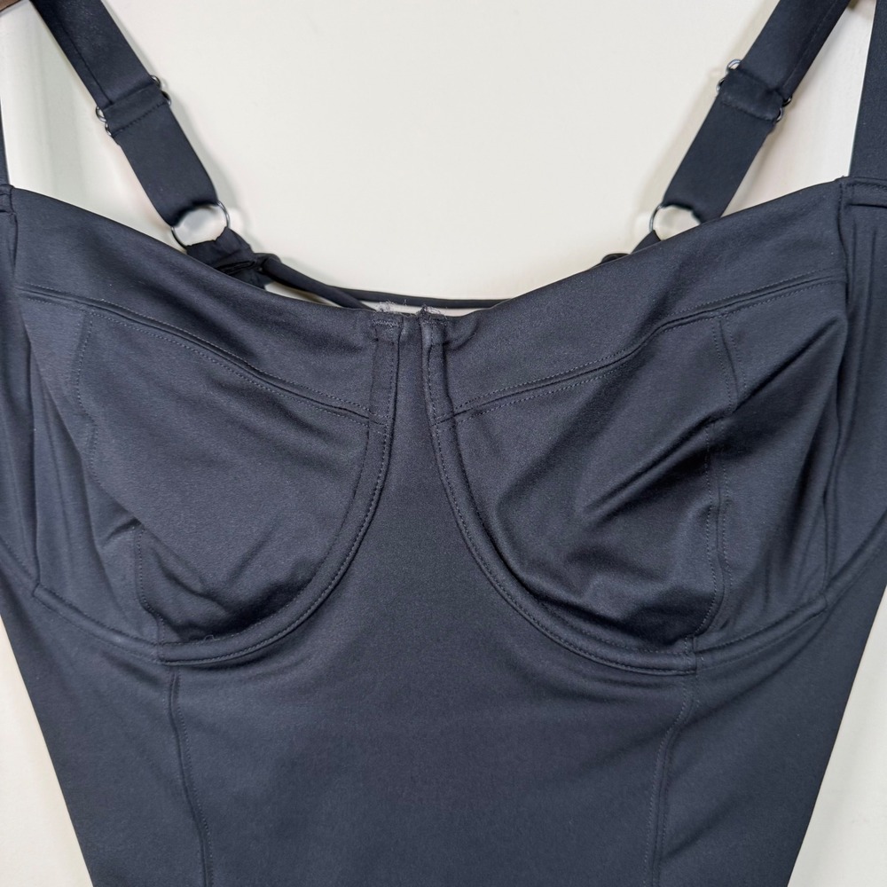 TA3 Lifty One XL Shapewear Underwire Lace Up Black Swimsuit - Picture 3 of 8